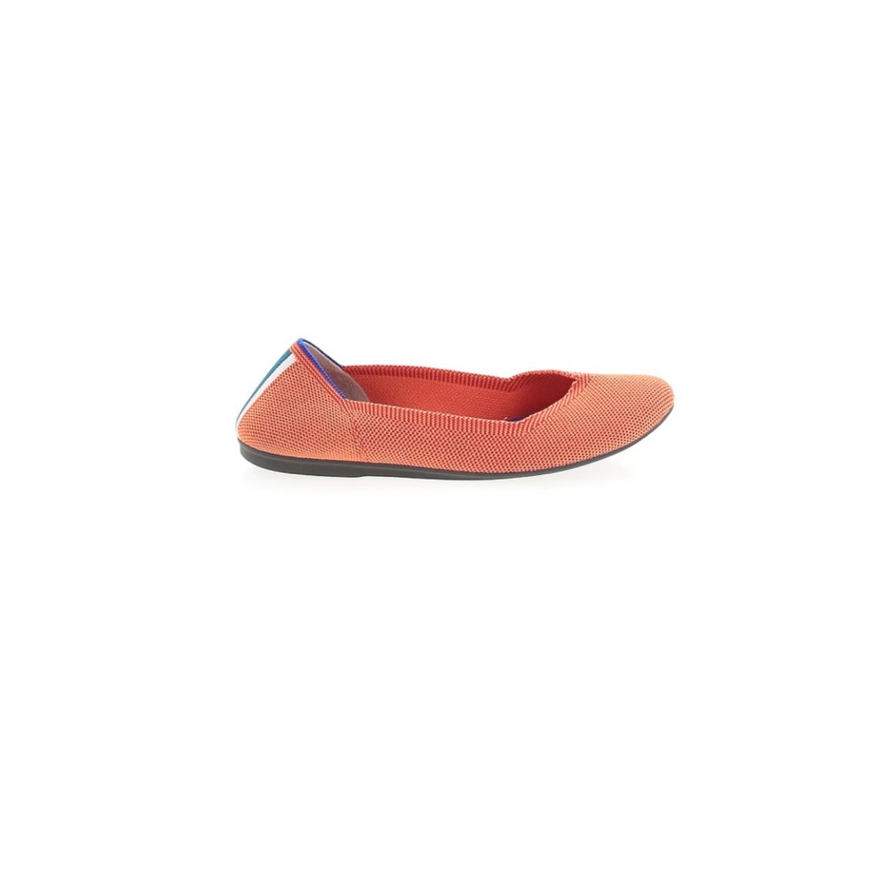 Rothy’s Persimmon Heel Stripe Round Toe Sz 6.5